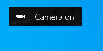 Máy ảnh trên OSD trong Windows 10