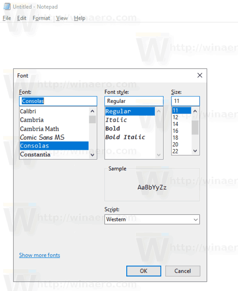 Windows 10 Rādīt slēpto fontu