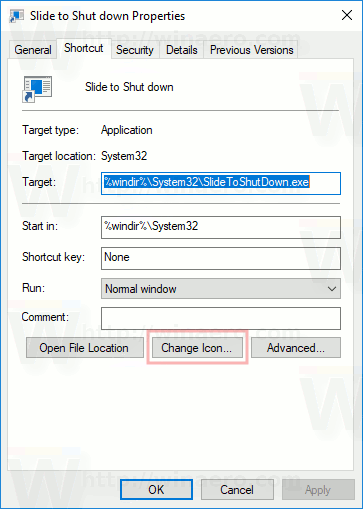 Slide To Shutdown otsetee ikoon