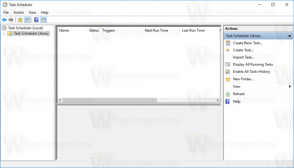 Windows 10 Izveidot uzdevuma logu cilnes Darbības