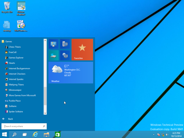 Windows 7-kortspil i Windows 10