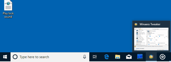 Windows 10 작업 표시 줄 축소판 크기 변경