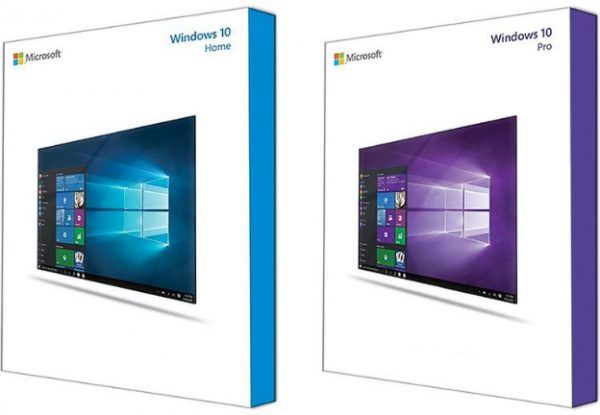 Розничные коробки Windows 10