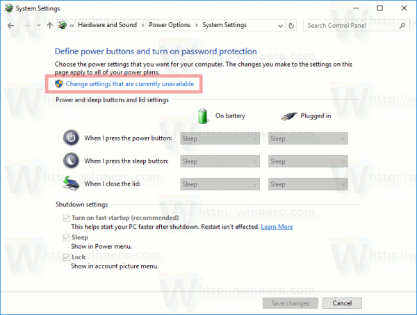 Rejestr poleceń blokady systemu Windows 10