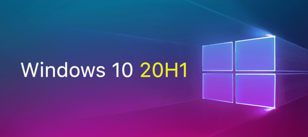 Windows 10 20H1 szalaghirdetés