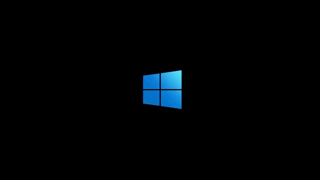Логотип загрузки Windows 10X Баннер со значком логотипа Windows