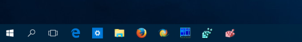 Icono de búsqueda de Windows 10 en la barra de tareas