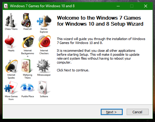 Windows 7 igre za Windows 10 Creators Update