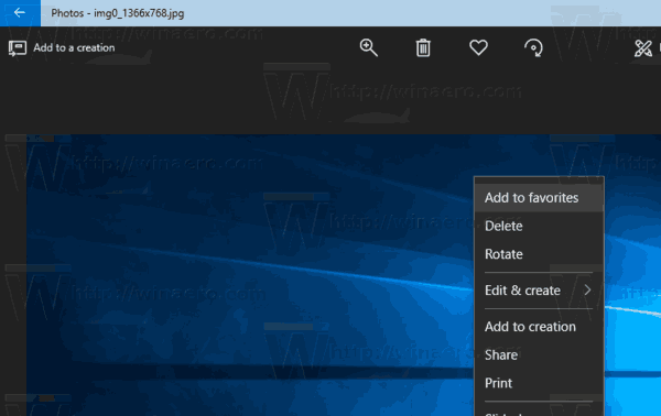 Windows 10 -valokuvat poistetaan suosikeista 2