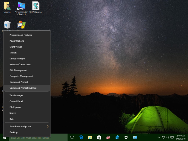 Windows 10 so zvýšeným príkazovým riadkom