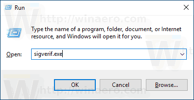Windows 10 Verificatie van bestandshandtekeningen Geavanceerde opties