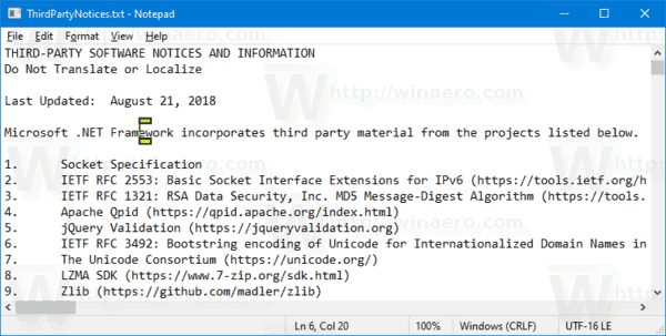 Ukážka farebnej indikácie textového indikátora Windows 10 2