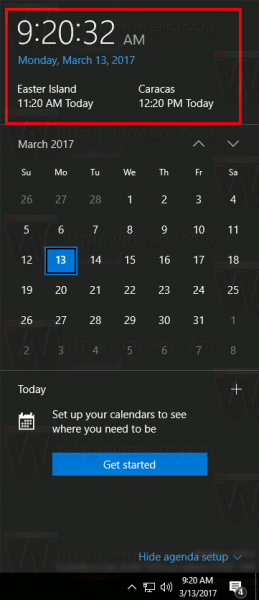 Дневни ред календара са додатним сатовима