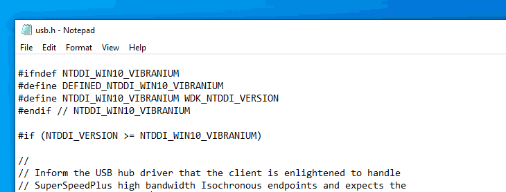Windows 10 Nom del codi Vibranium 1