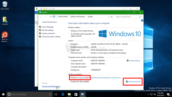 Windows 10 web tapet