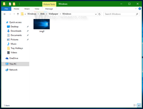Windows 10 -verkkotapettien alikansio 1