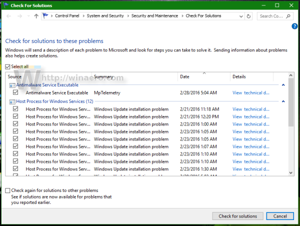 Windows 10 -toimintakeskuksen ratkaisut
