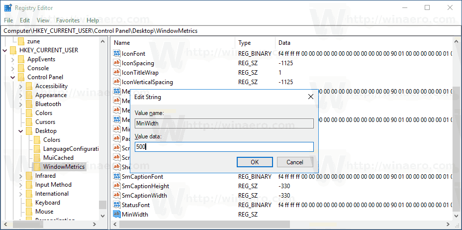 Dostosowana szerokość przycisku paska zadań systemu Windows 10