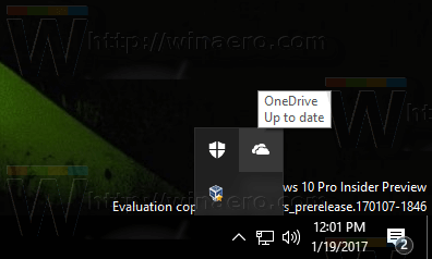 OneDrive tálca ikon