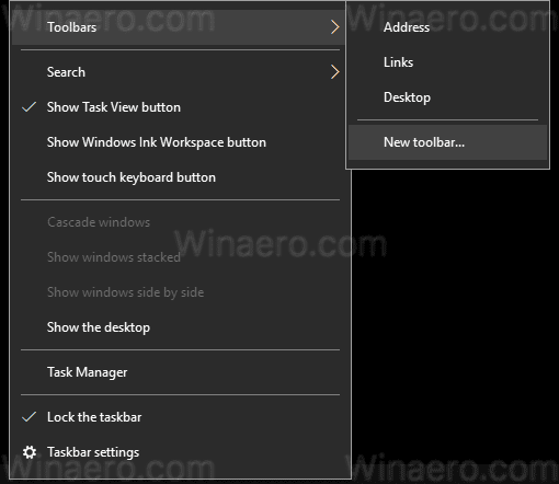 Windows 10 tom papirkurv fra proceslinjen