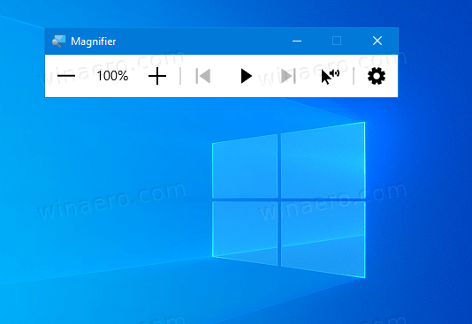 Μεγεθυντικός φακός των Windows 10