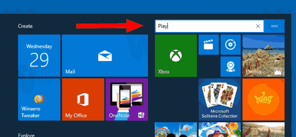 Windows 10 Создать новую группу плиток