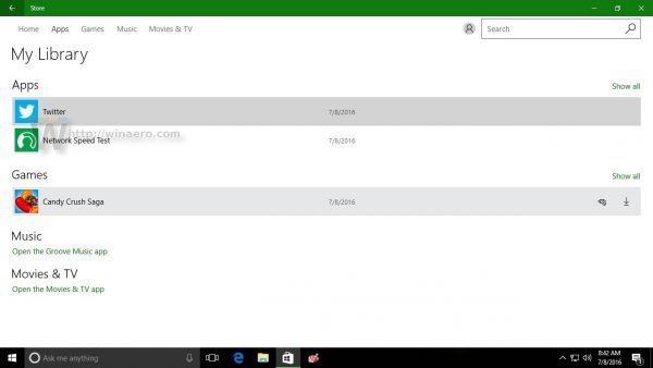 Page des options avancées de Windows 10