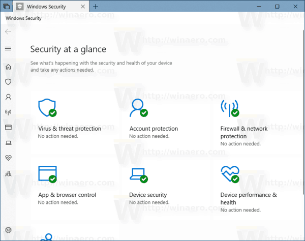 Сигурност на Windows Windows 10