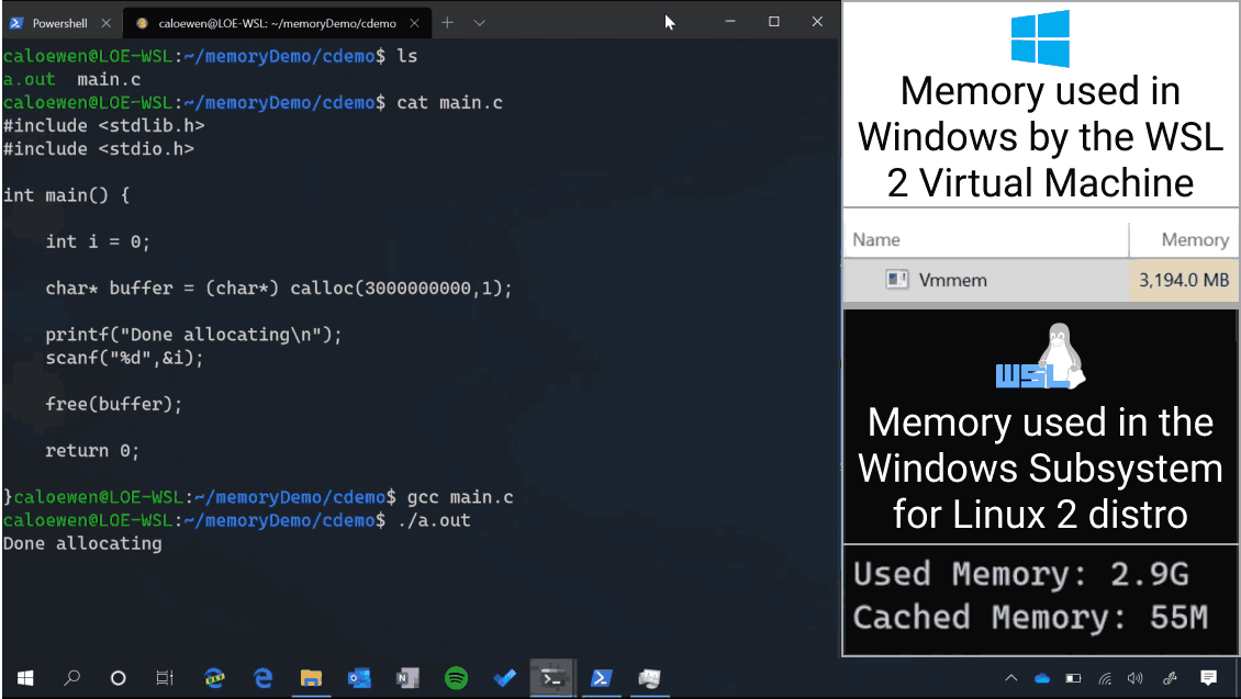Récupération de la mémoire Windows 10