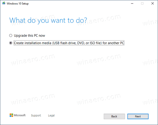 „Windows 10“ medijos kūrimo įrankis „Enterprise 3“