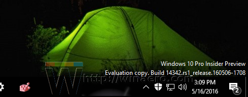 Иконата на тавата за защита на Windows 10 е активирана