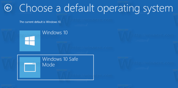 قائمة Windows 10 لإدخالات التمهيد