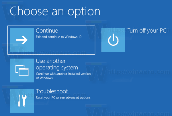 معرف إدخال تمهيد Windows 10
