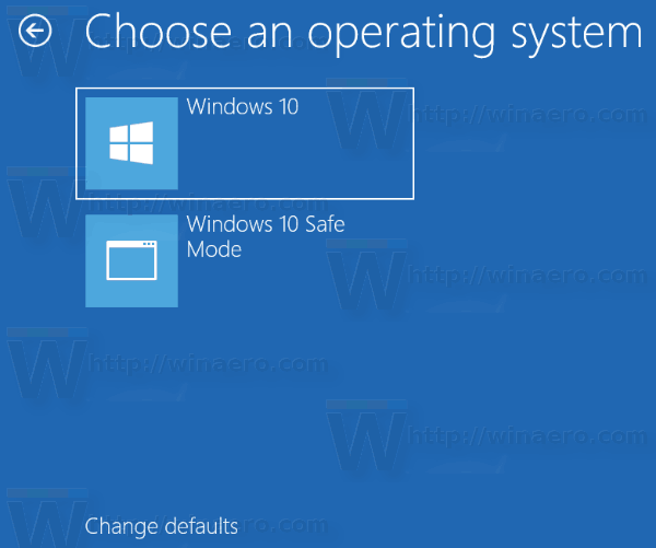 تعيين Windows 10 Bcdedit الافتراضي لنظام التشغيل