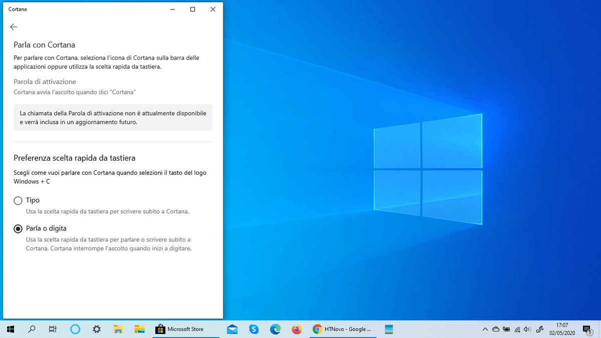 Hej, Cortana Beta po włosku
