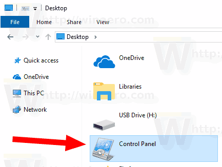 Icône 4 du panneau de configuration de changement de Windows 10