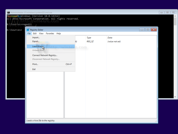 Windows 10 rediger cmdline-parameter