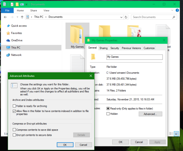 Windows 10 menyulitkan fail atau folder