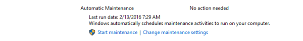 Logo de maintenance automatique de Windows 10