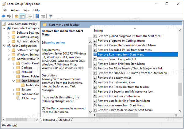 Okno dialogowe uruchamiania systemu Windows 10 wyłączone
