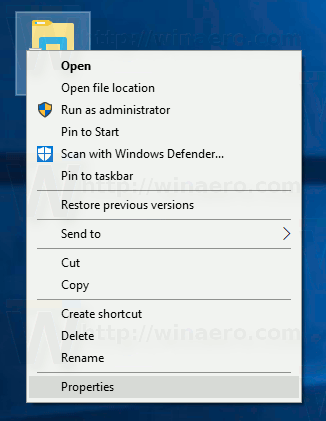 Propiedades de acceso directo del modo avión de Windows 10
