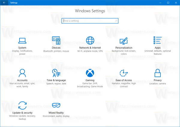 Paramètres de mise à jour de Windows 10 Creators 15019