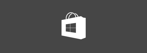 Natpis s logotipom Windows trgovine