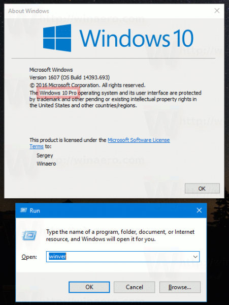 Etsi Windows 10 Edition Winveristä
