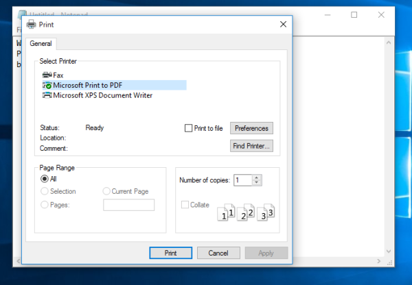 Windows 10 au format PDF