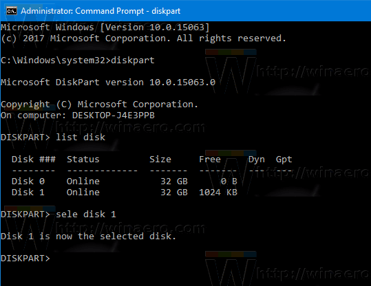 Windows 10 Åbn Diskpart