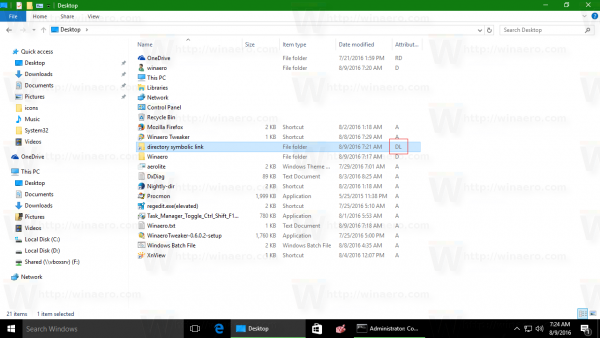 Windows 10 -tiedoston symbolinen linkkikomento