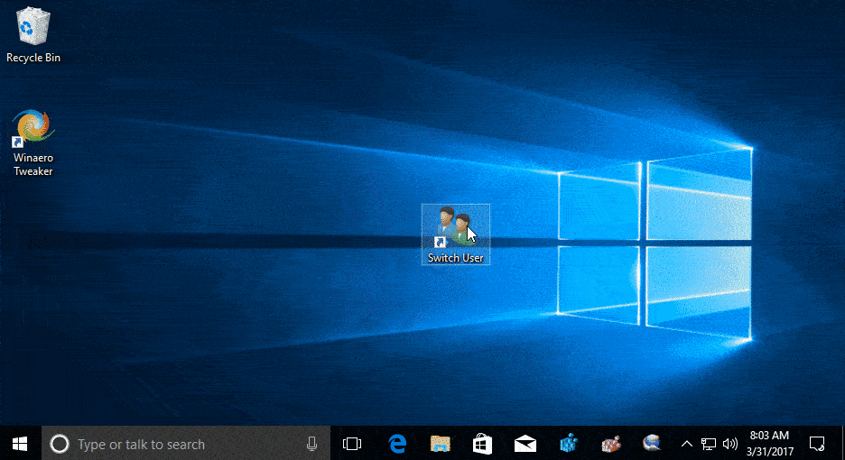 Przełącz użytkownika w systemie Windows 10