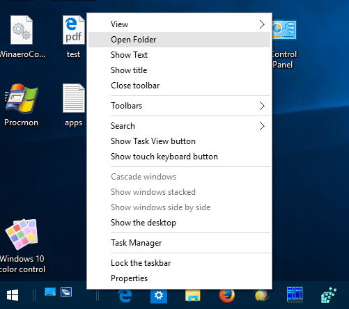 Windows 10 voert shell sendto uit
