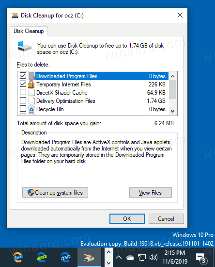 Inalis ang Folder ng Mga Pag-download ng Disk